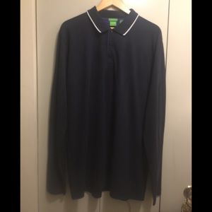 NWOT BOSS Hugo Boss Men’s Jersey Long-Sleeve Polo